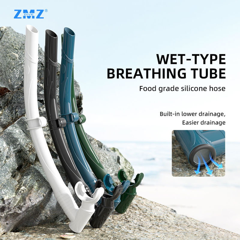 สีหลากหลาย ผู้ใหญ่ดําน้ํา น้ําสนอร์เคิล ภายใต้น้ํา เครื่องหายใจ Tube OEM
