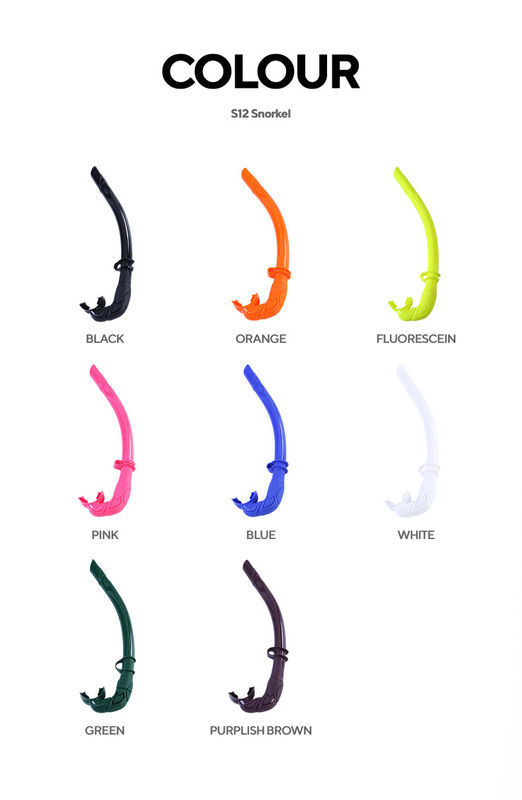สูบสนอร์เคิลแบบพกพา สีซิลิโคนเต็ม Scuba ฟรีดําน้ํา สําหรับผู้ใหญ่ สีหลากหลาย