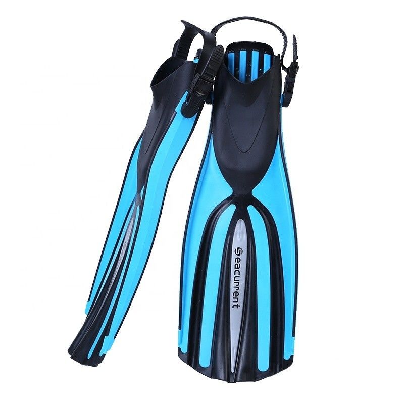 TPR PP Long Blade Scuba Diver Flipper ปีกเท้าเต็ม สําหรับการดําน้ําแบบฟรีเฟ็กซ์ การตกปลา