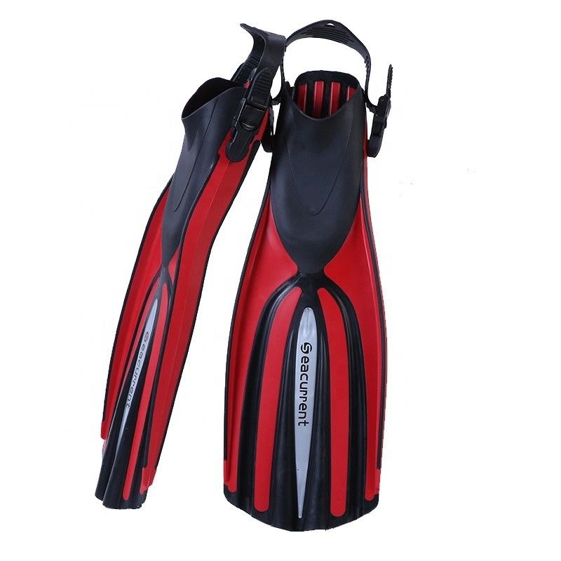 TPR PP Long Blade Scuba Diver Flipper ปีกเท้าเต็ม สําหรับการดําน้ําแบบฟรีเฟ็กซ์ การตกปลา