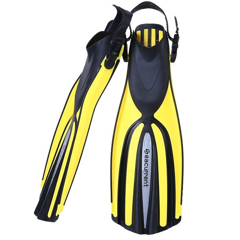TPR PP Long Blade Scuba Diver Flipper ปีกเท้าเต็ม สําหรับการดําน้ําแบบฟรีเฟ็กซ์ การตกปลา