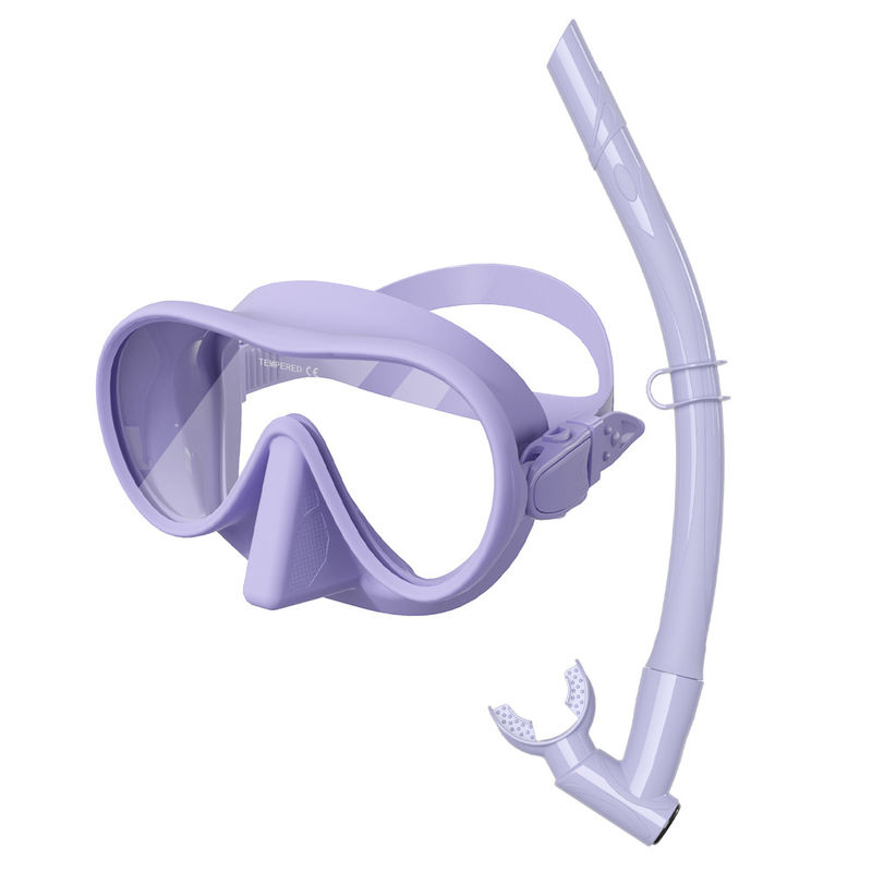 2024 Sviluppa Maschera da snorkeling per adulti con gonna in silicone liquido e stile Maschera da snorkeling