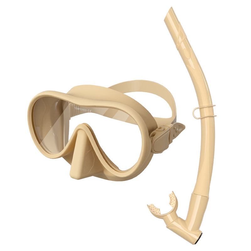 2024 Sviluppa Maschera da snorkeling per adulti con gonna in silicone liquido e stile Maschera da snorkeling