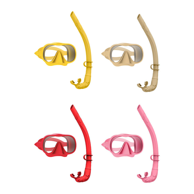 ZMZ DIVE Anti-Fog Tempered Glass Diving Mask with Purge Valve and Silicon Mouth Snorkel Mask Set ใส่หน้ากากดําน้ําแบบกระจกกันหมอก