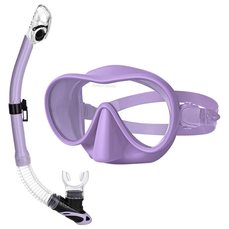 OEM Junior PC Lens Mask Goggle ชุดสนอร์เคิลพร้อมท่อหายใจที่แห้ง