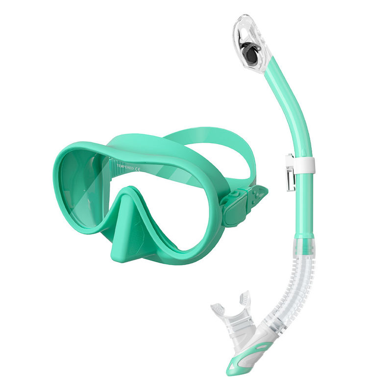OEM Junior PC Lens Mask Goggle ชุดสนอร์เคิลพร้อมท่อหายใจที่แห้ง