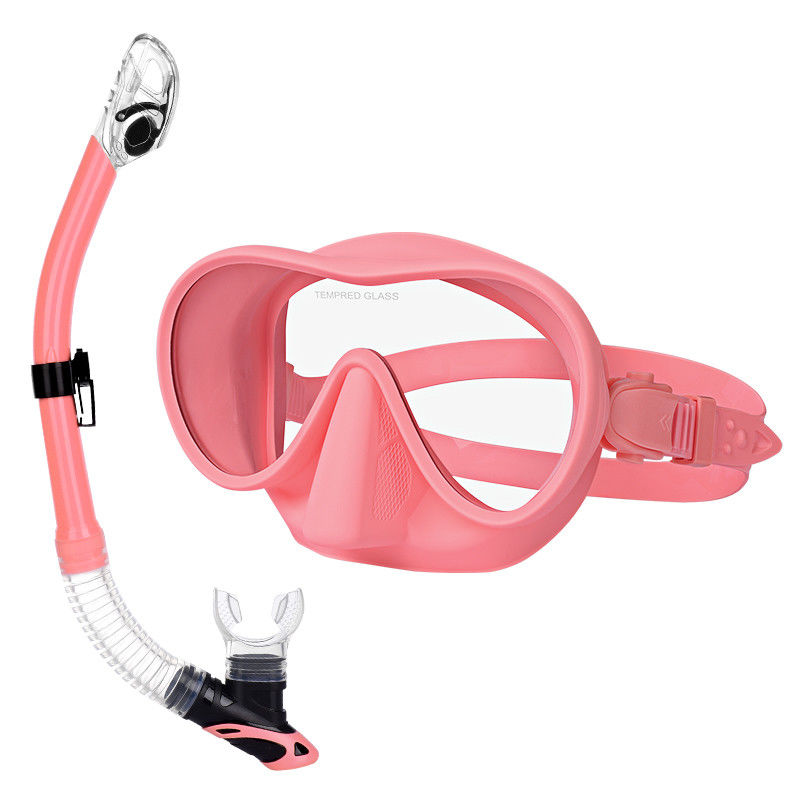 OEM Junior PC Lens Mask Goggle ชุดสนอร์เคิลพร้อมท่อหายใจที่แห้ง