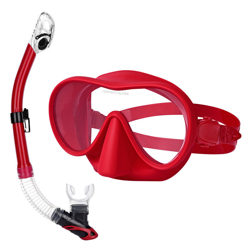 OEM Junior PC Lens Mask Goggle ชุดสนอร์เคิลพร้อมท่อหายใจที่แห้ง