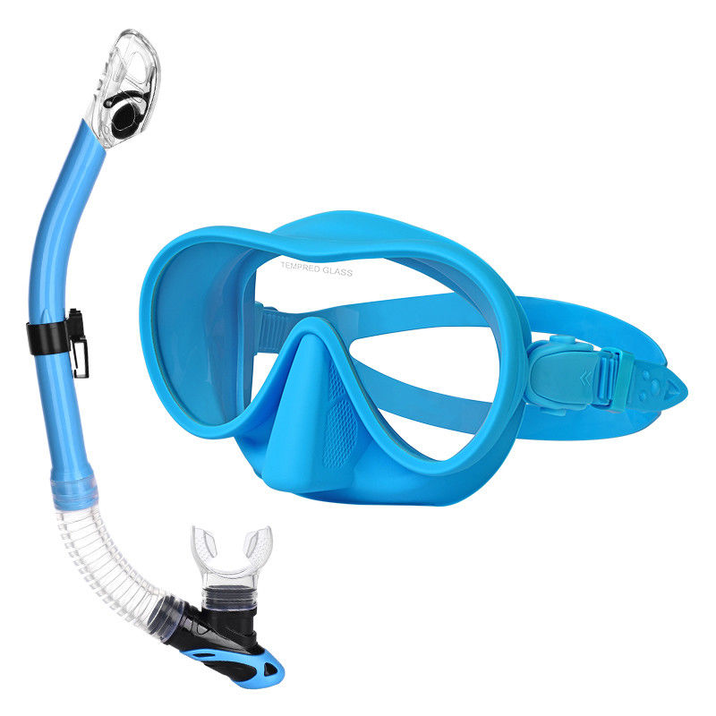 OEM Junior PC Lens Mask Goggle ชุดสนอร์เคิลพร้อมท่อหายใจที่แห้ง