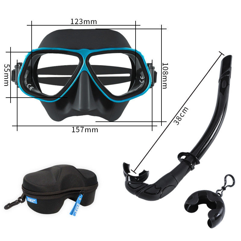 OEM Travel Friendly Corrective Dive Snorkel Mask ชุดสําหรับผู้หญิง