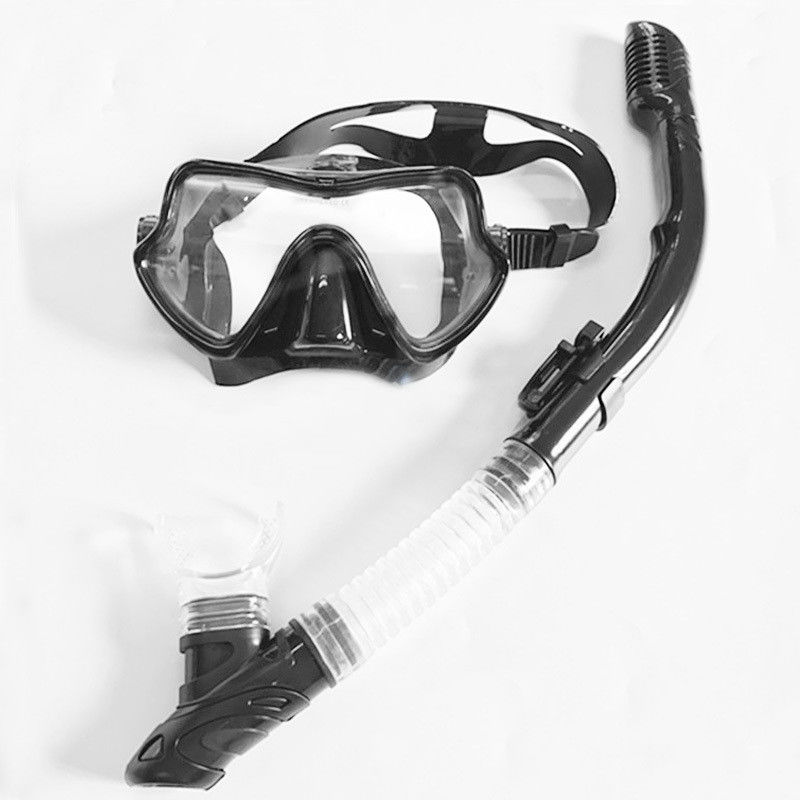Professionele PVC Snorkel Tube en Plastic Frame Mask Set voor Onderwater Excursies Snorkel Mask Set