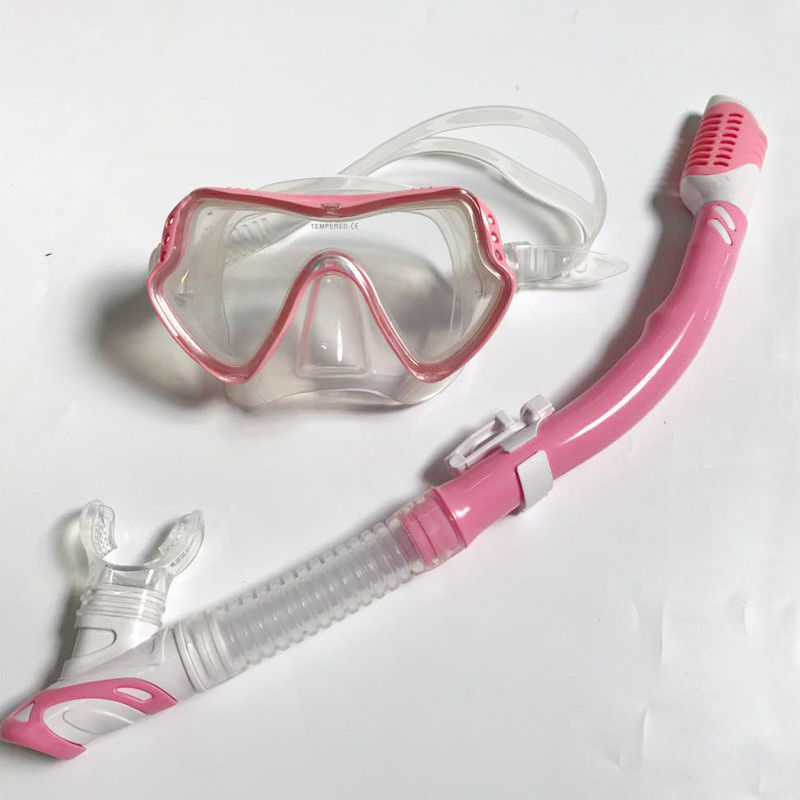 Professionele PVC Snorkel Tube en Plastic Frame Mask Set voor Onderwater Excursies Snorkel Mask Set